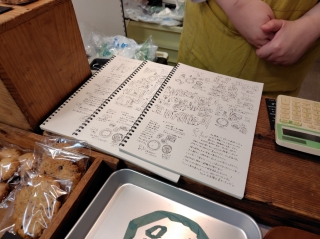 堀内さんの自主製作本の「入院生活」の元原稿。挿絵がうまい！